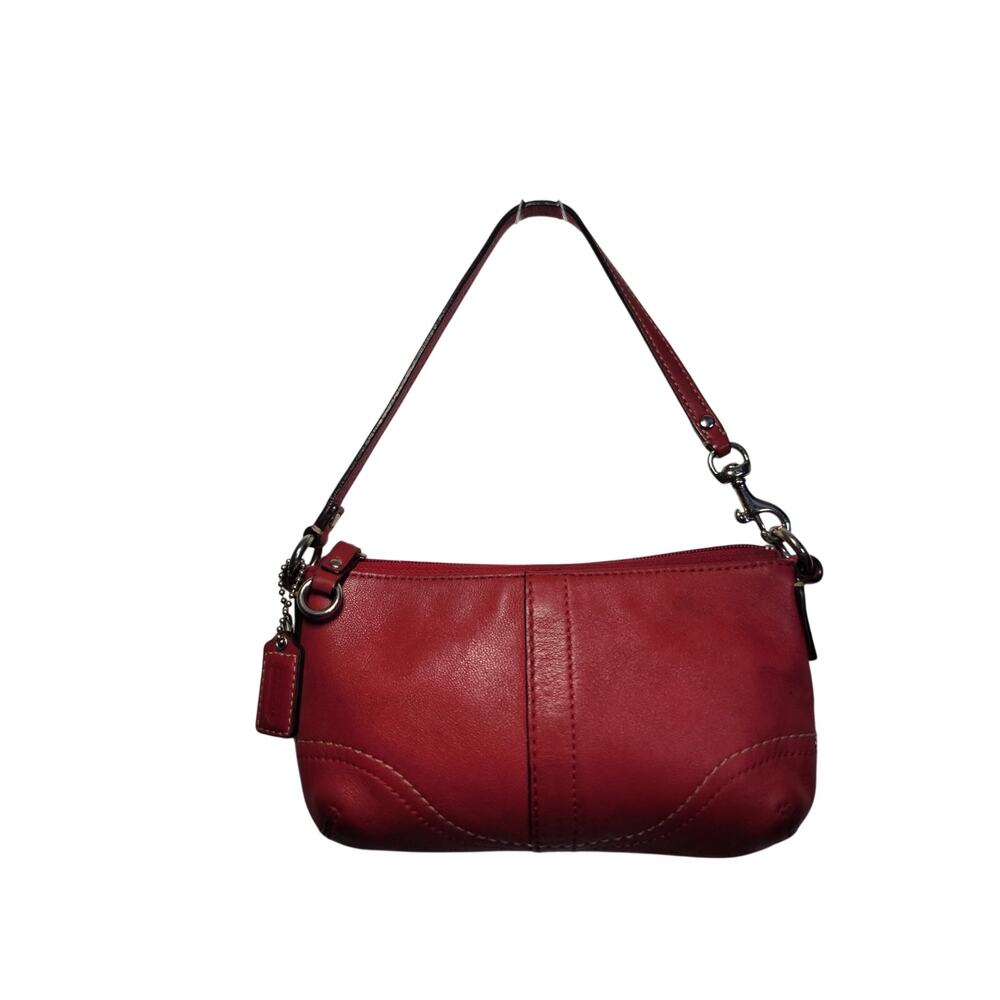Coach Mini Wristlet Pouch Red